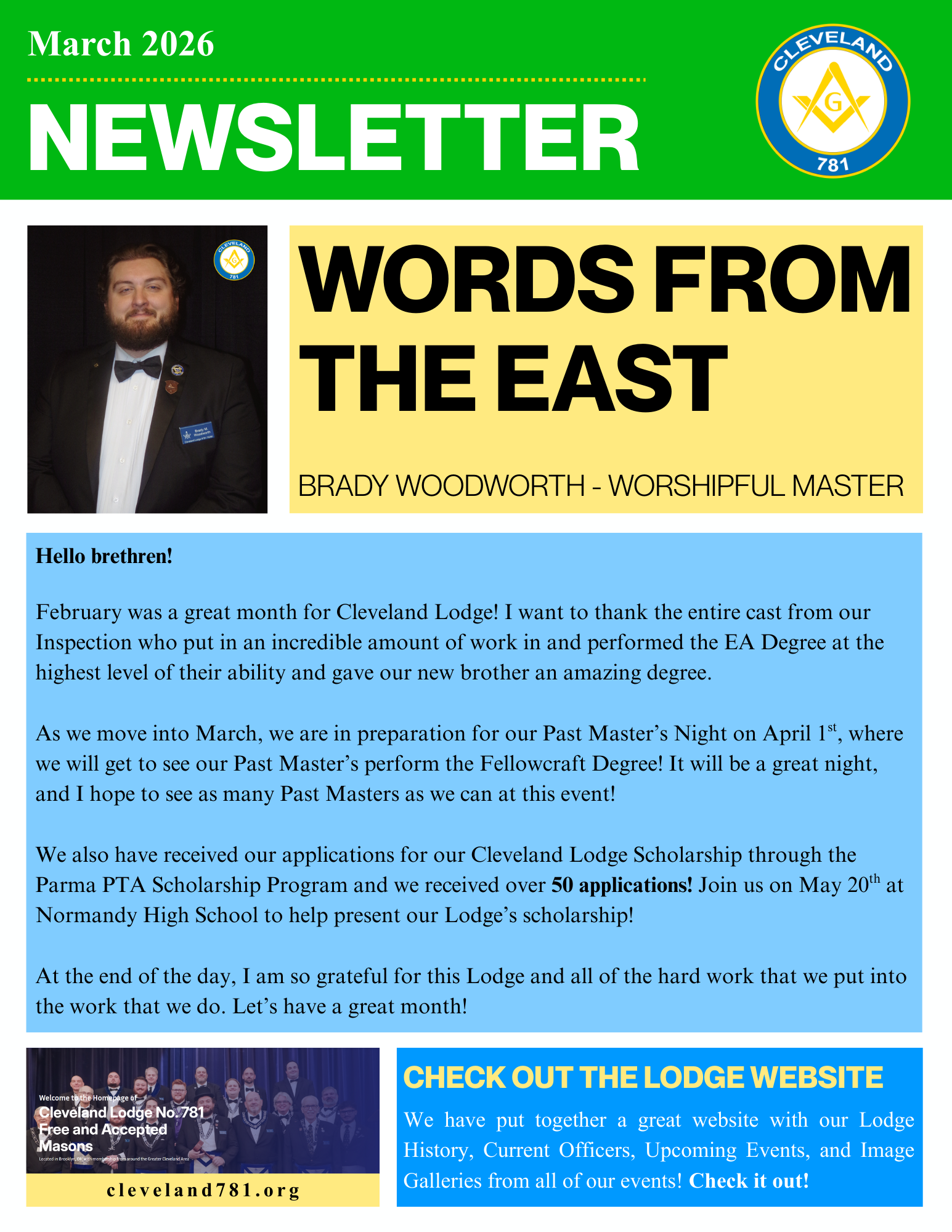 March Newsletter – 3/1/26