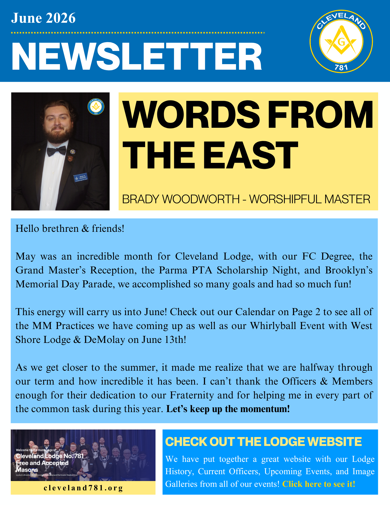 June Newsletter – 6/1/2026